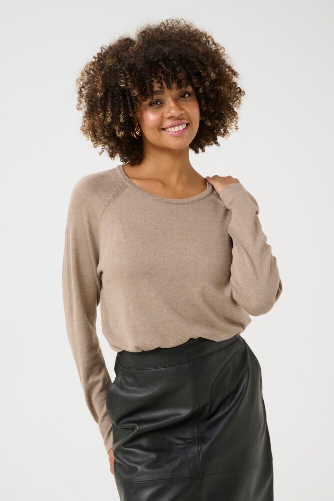 Anne Marie Solid Jumper-dune melange