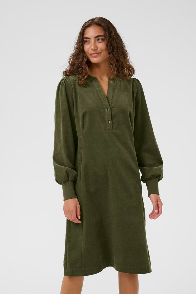 Cuula Rhaene LS dress-burnt olive
