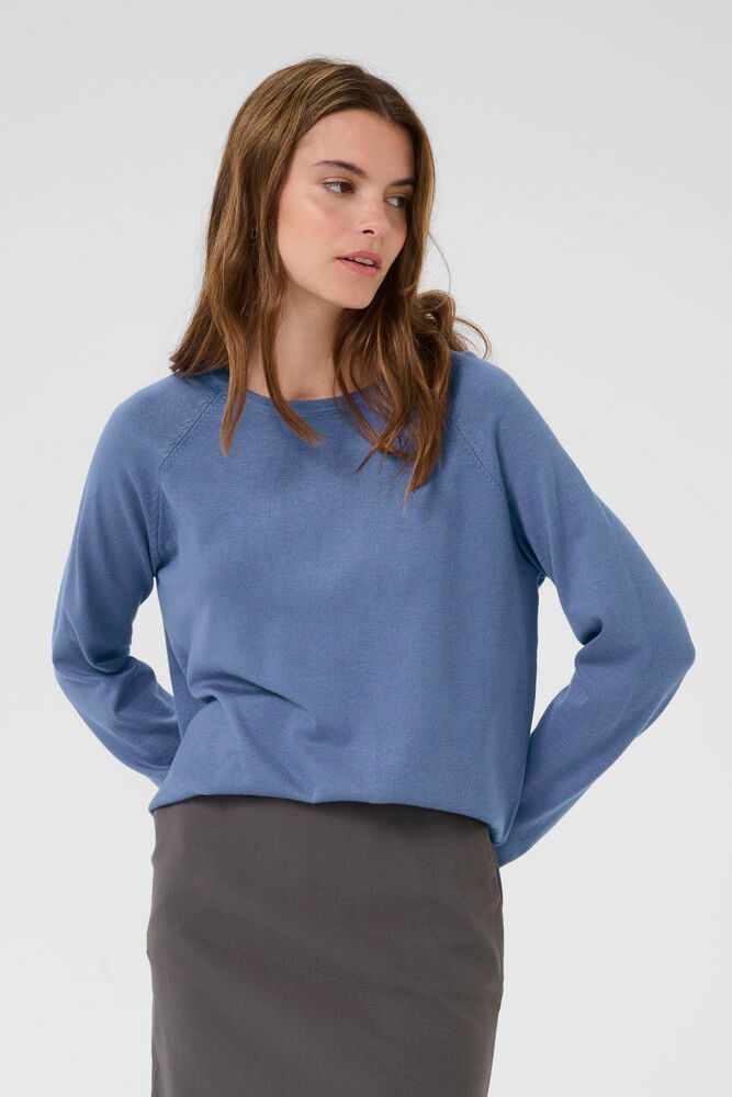 Anne Marie Solid Jumper-bijou blue