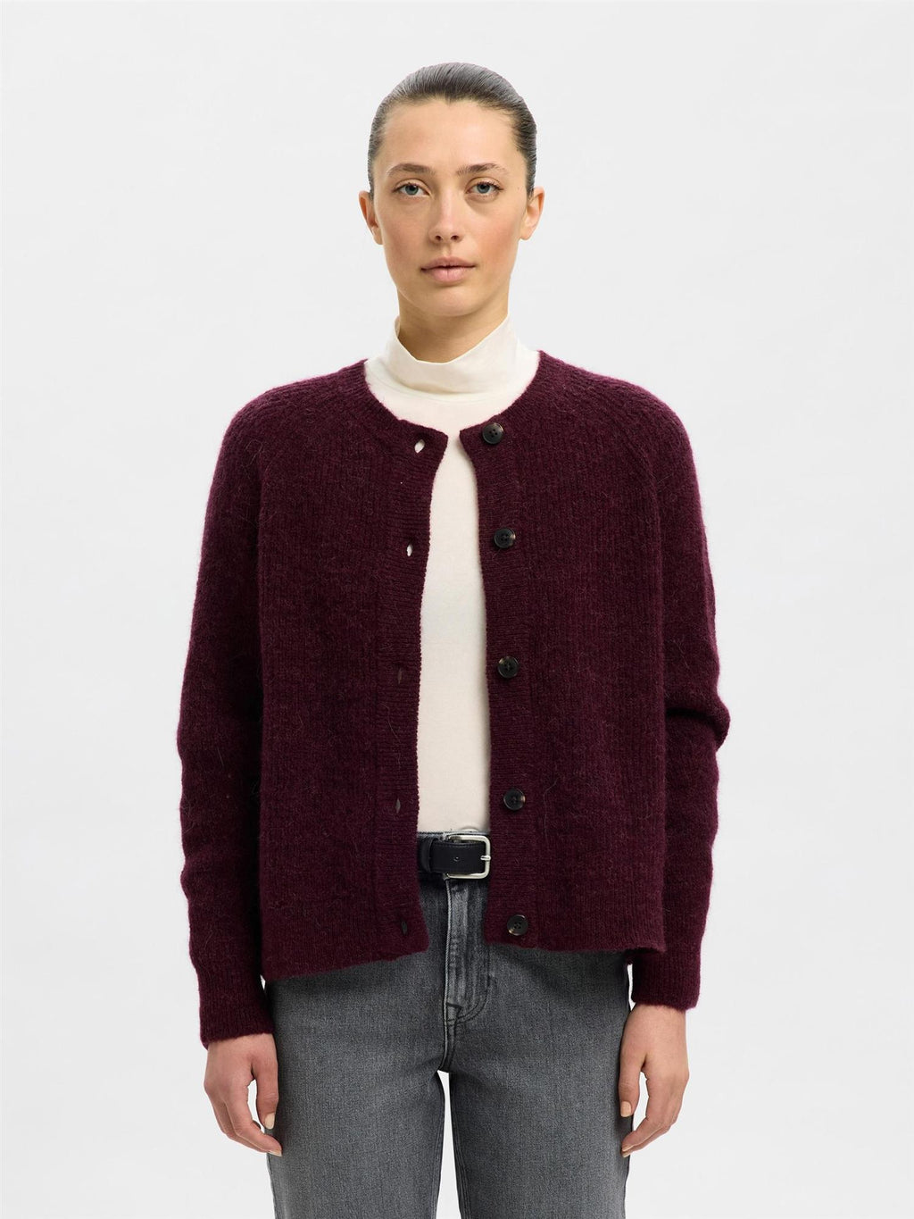 SLFLulu Ls Knit Short Cardigan-fig