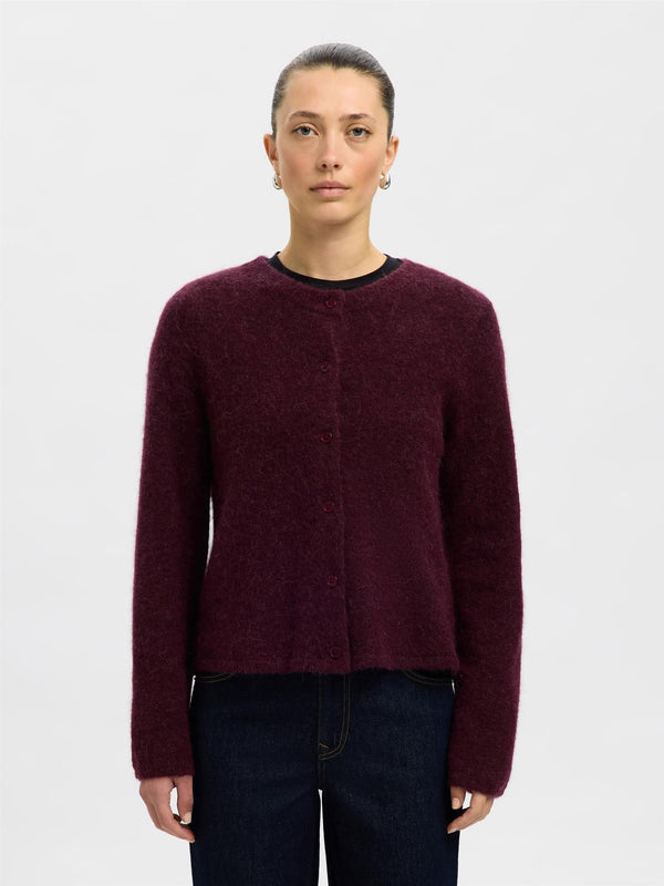SLFLulu New Ls Knit card-burgunder